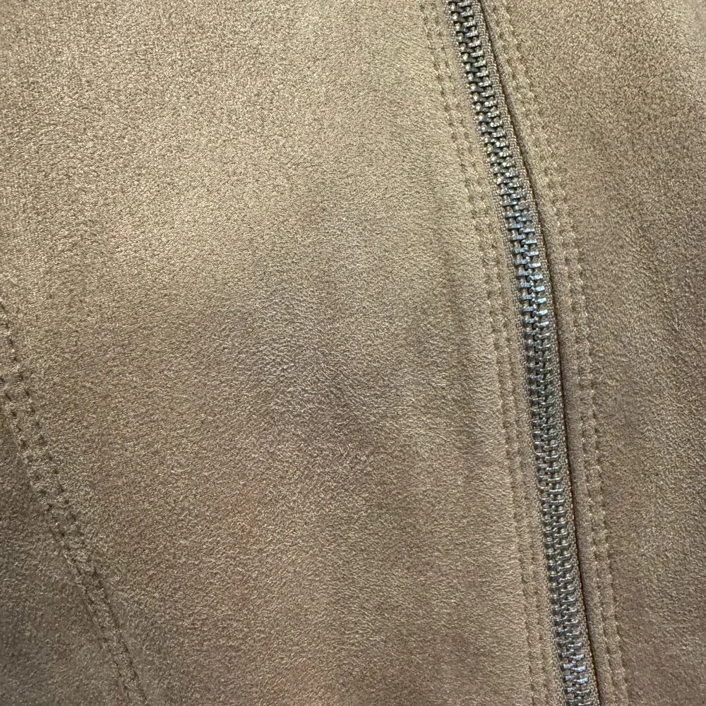 White House Black Market Women's Ultra-Suede Jacket in Camel Size S - Picture 2 of 7